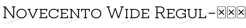 Novecento Wide Regul字体转换